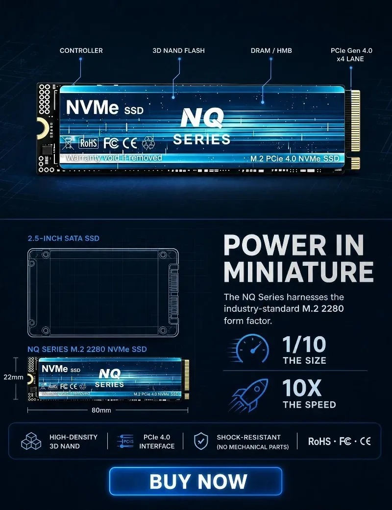 NQ SERİSİ NVME SSD 2TB/4TB NVM - M.2 Nvme 4Tb Pcie 4.0 Ssd incelemesi ve fiyatı